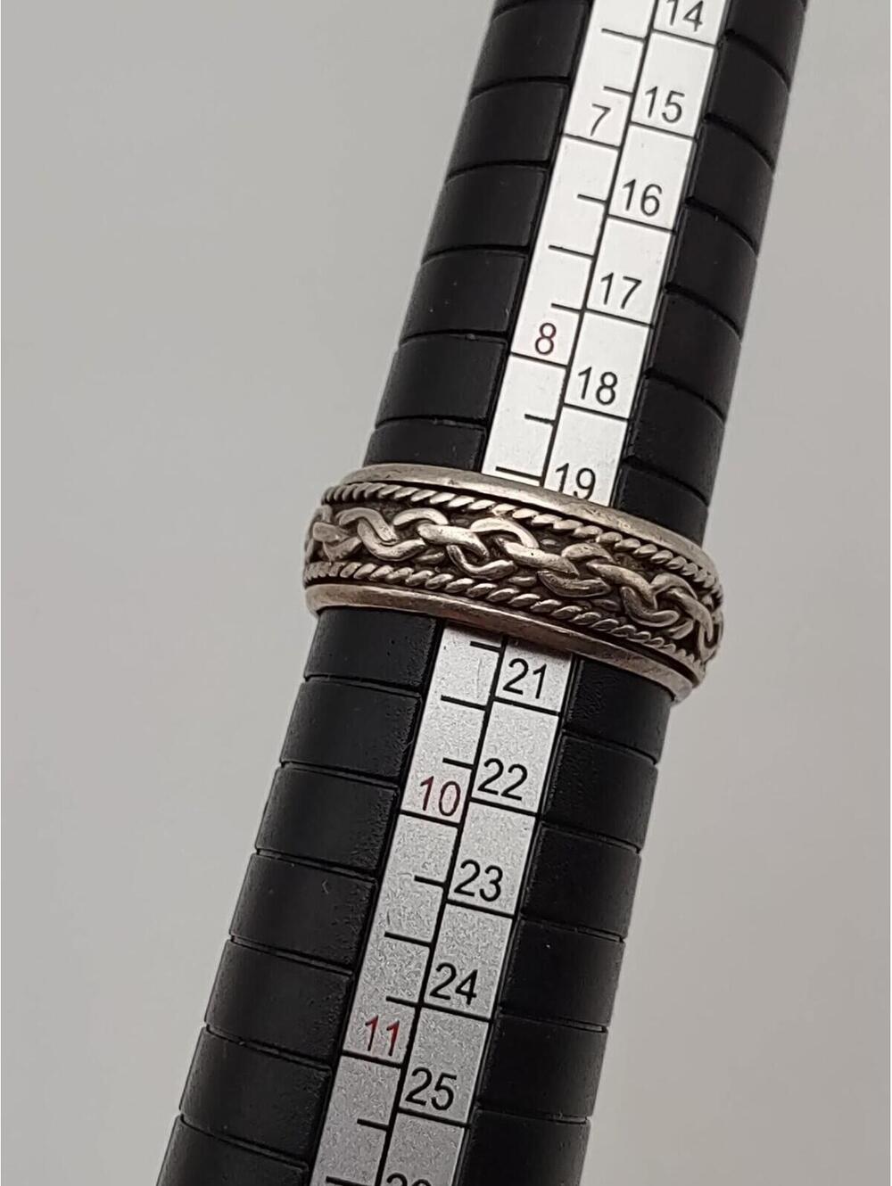 Sterling Silver Braided Band Ring Size 9 4.23g